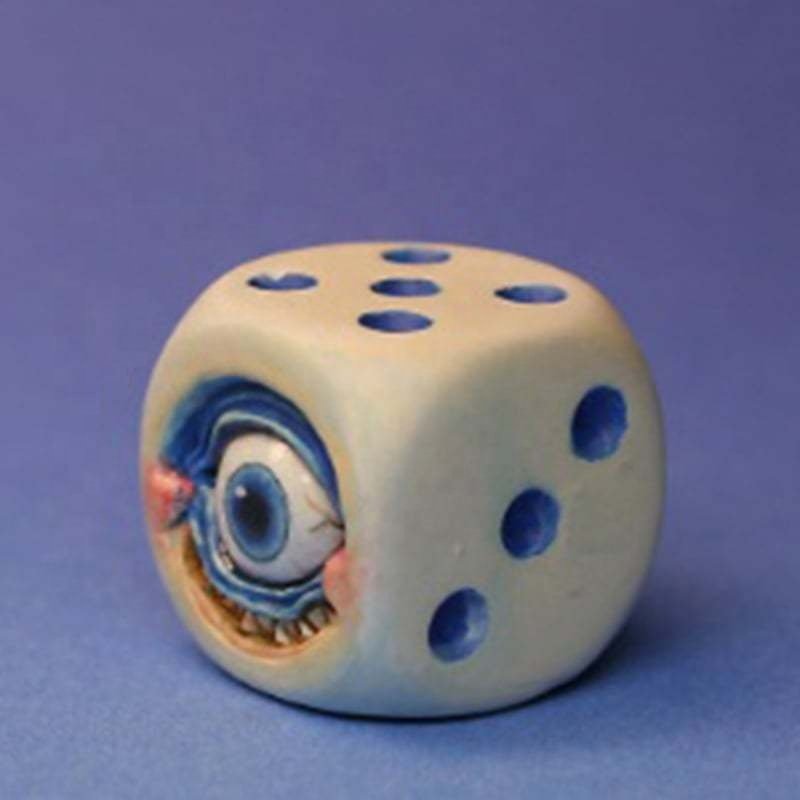 Unique Design DND Ugly Weird Funny Monster Resin Dice Set for Role Playing Game