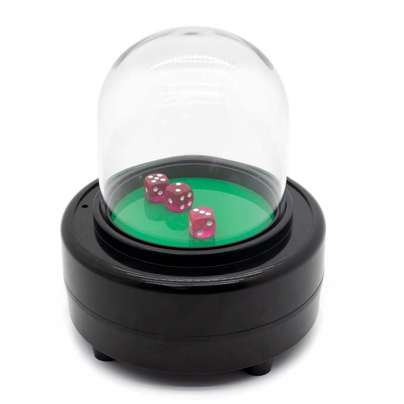 Intelligent electric dice set suitable for casino and KTV casino entertainment drinking games, black electric dice cup