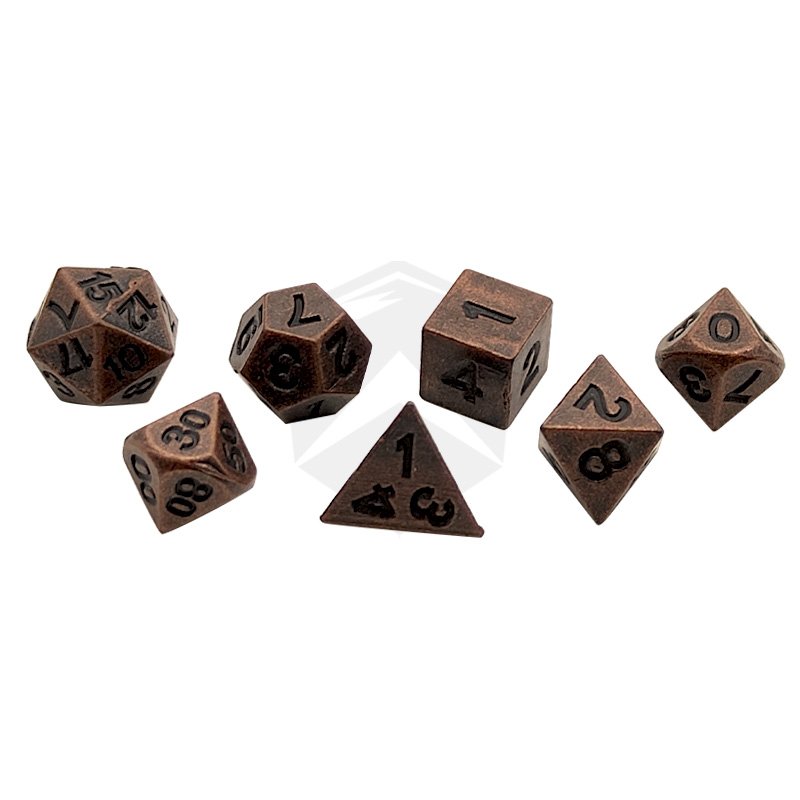 mini dice DND Metal Dice Set D&D 7pcs Metal Polyhedral Dice Set For rpg DND Dungeons And Dragons Role Playing Games
