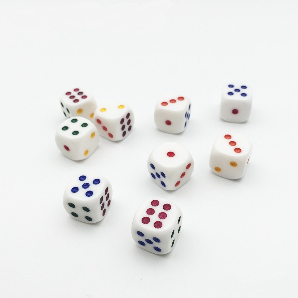 Good Quality Standard 16mm 6 Sized Dice Game Dice For Board Game
