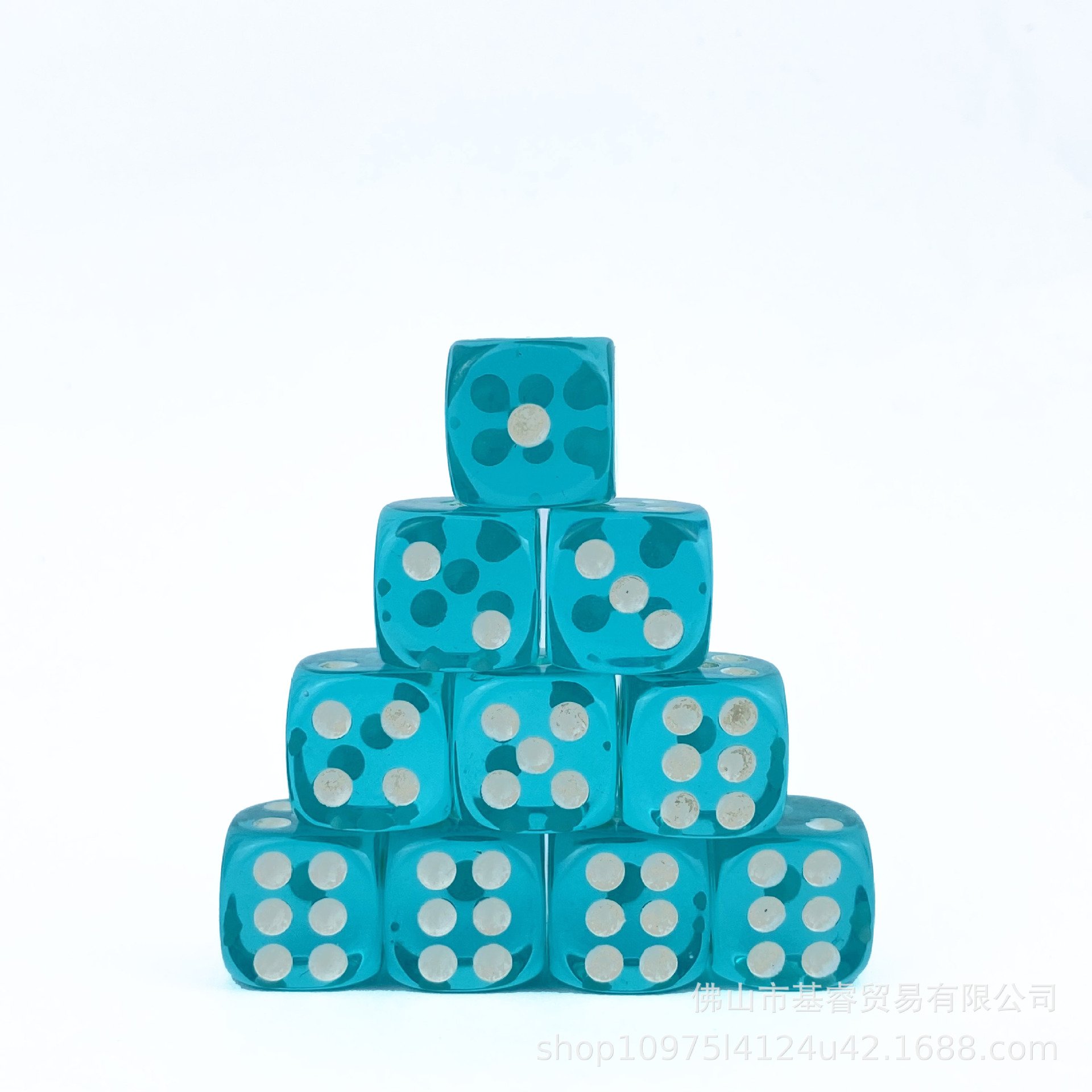 2024 Sunrise 16mm D6 Acrylic Dice Transparent Color Square Corner Custom Dice Dice Game Board Game