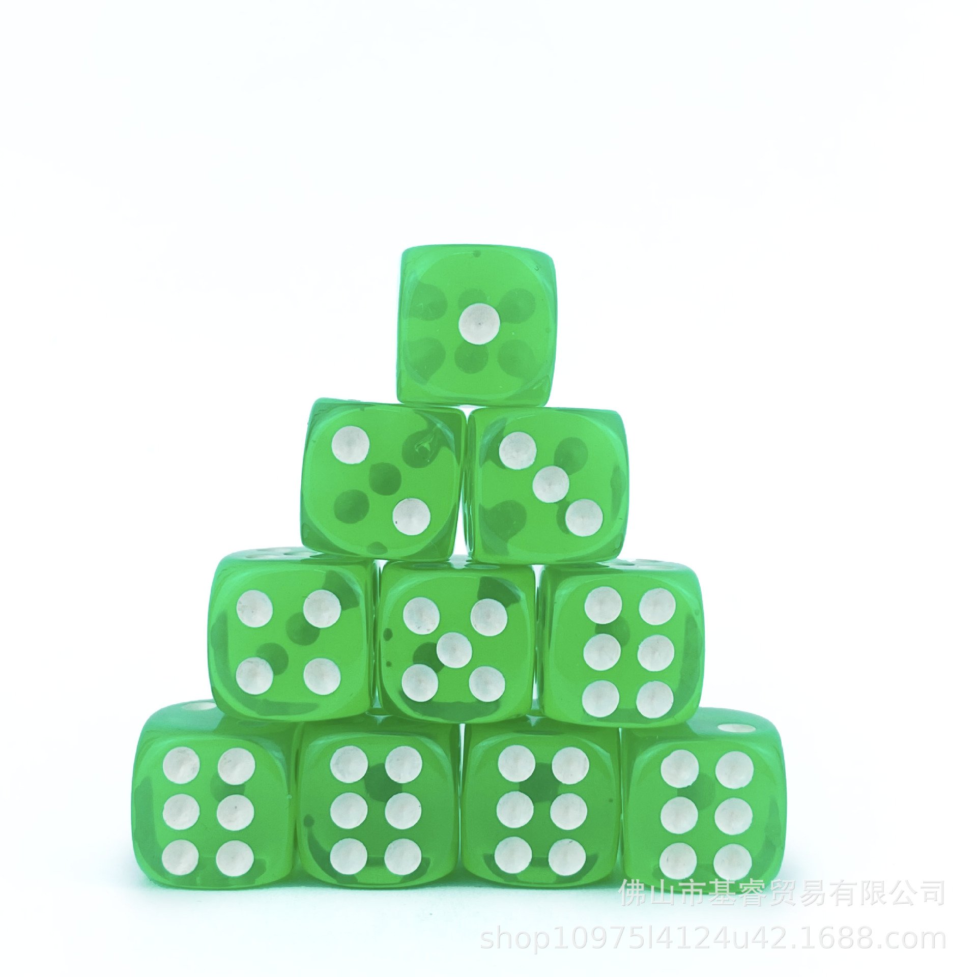 2024 Sunrise 16mm D6 Acrylic Dice Transparent Color Square Corner Custom Dice Dice Game Board Game