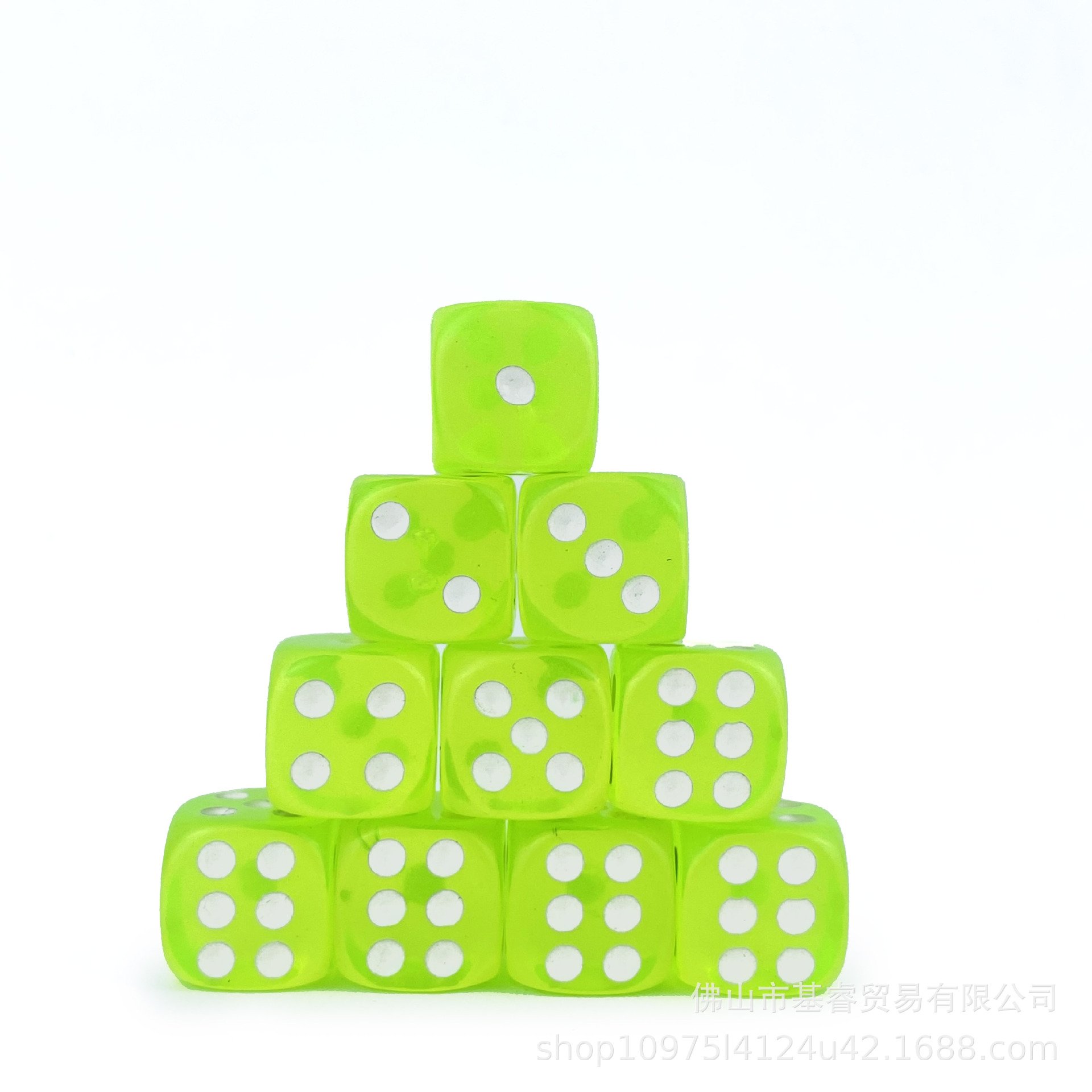 2024 Sunrise 16mm D6 Acrylic Dice Transparent Color Square Corner Custom Dice Dice Game Board Game