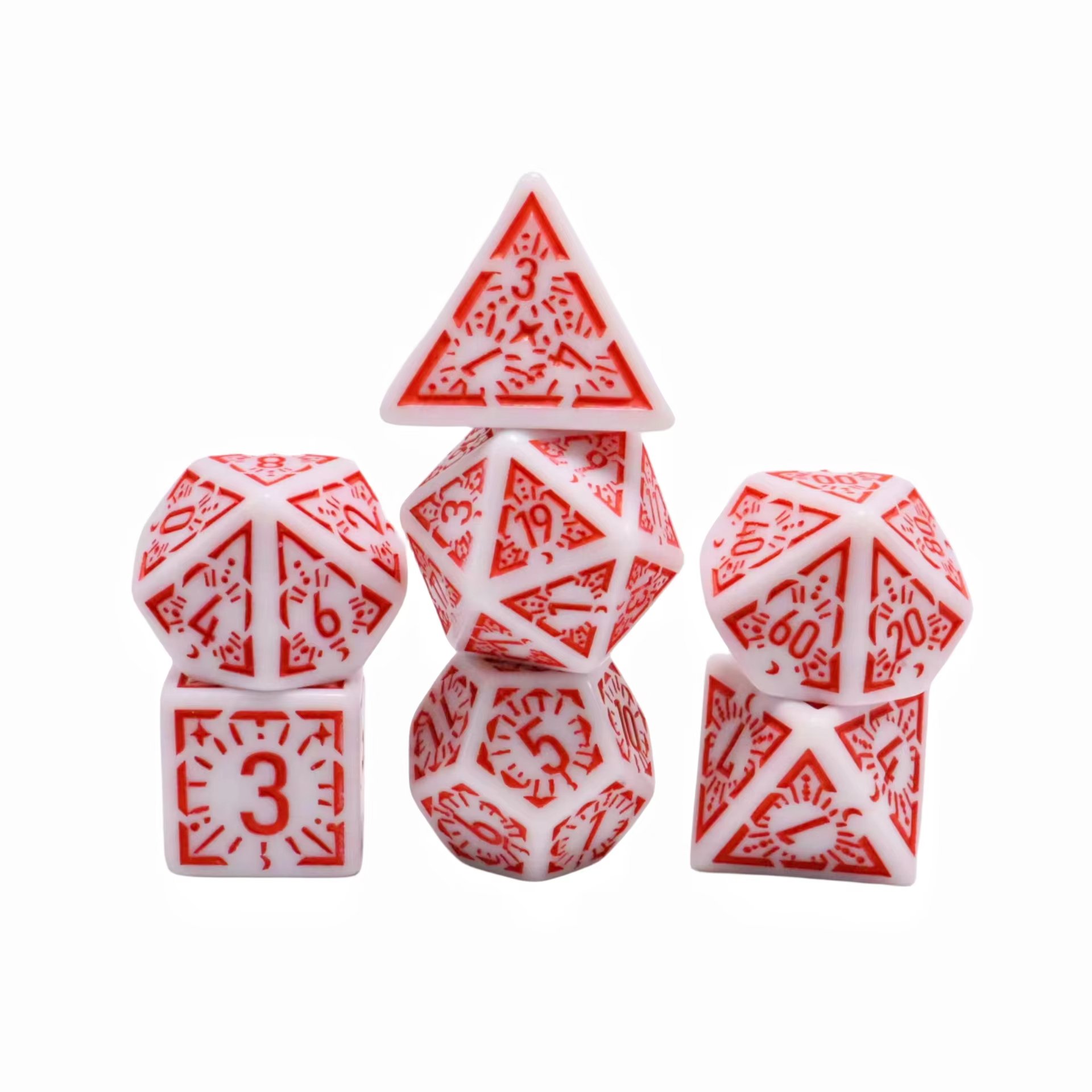 Manufacturers 18mm Dungeons and Dragons games DND resin polyhedral acrylic dice set board games