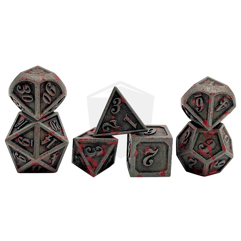 Metal Dice Set D4-D20 Custom Metal Dice for Board Games Dragon Rpg Dnd As Christmas Birthday Gift