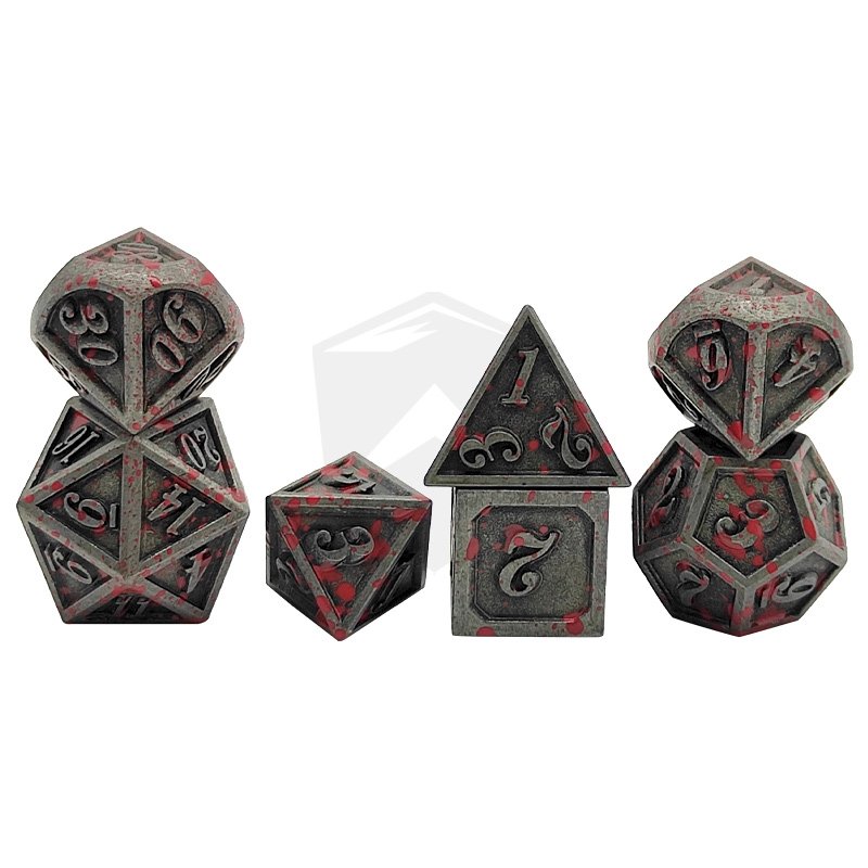 Metal Dice Set D4-D20 Custom Metal Dice for Board Games Dragon Rpg Dnd As Christmas Birthday Gift
