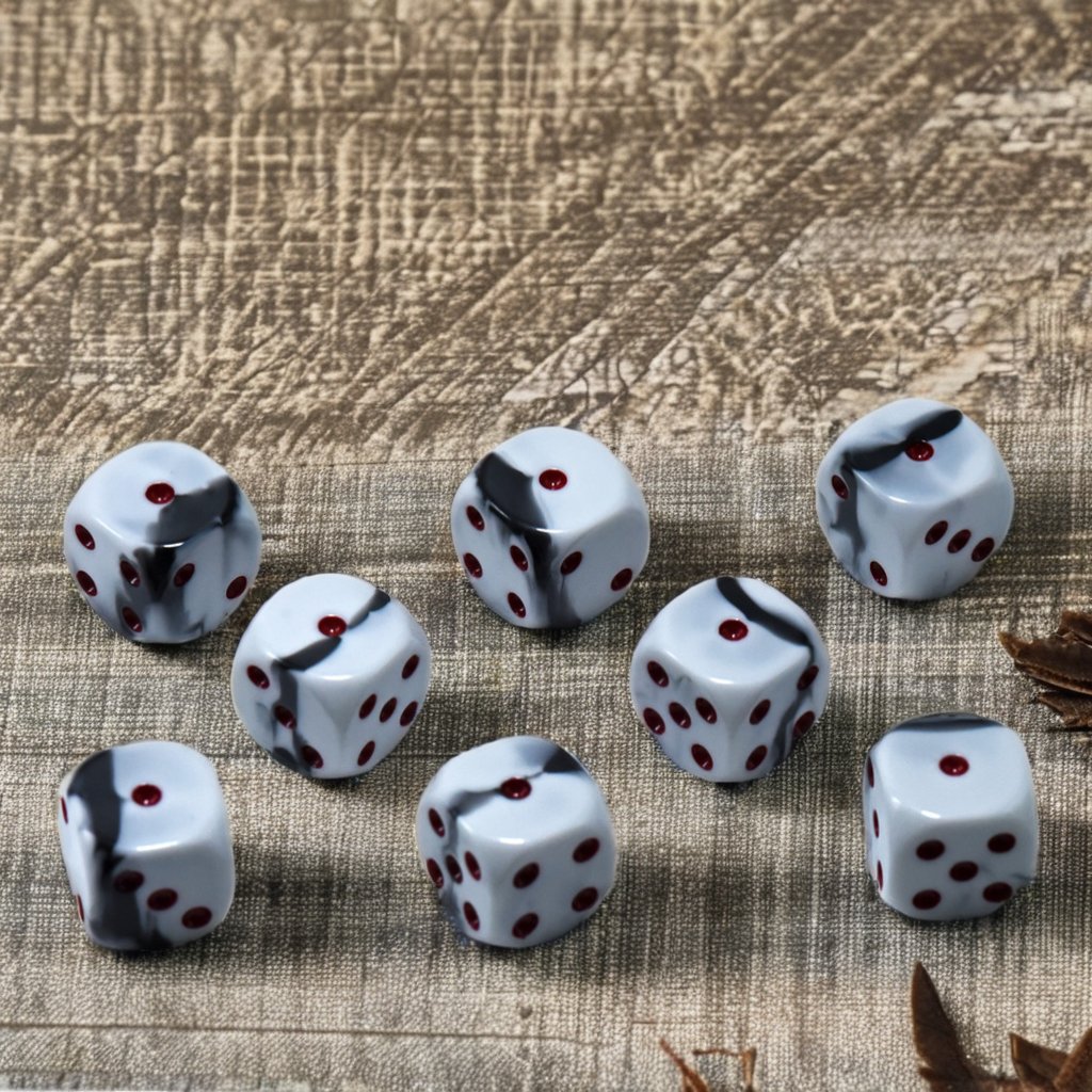 Handmade D6 Dnd Resin Dice Custom Logo 16mm Plastic Table Games for Board RPG Dungeons & Dragons