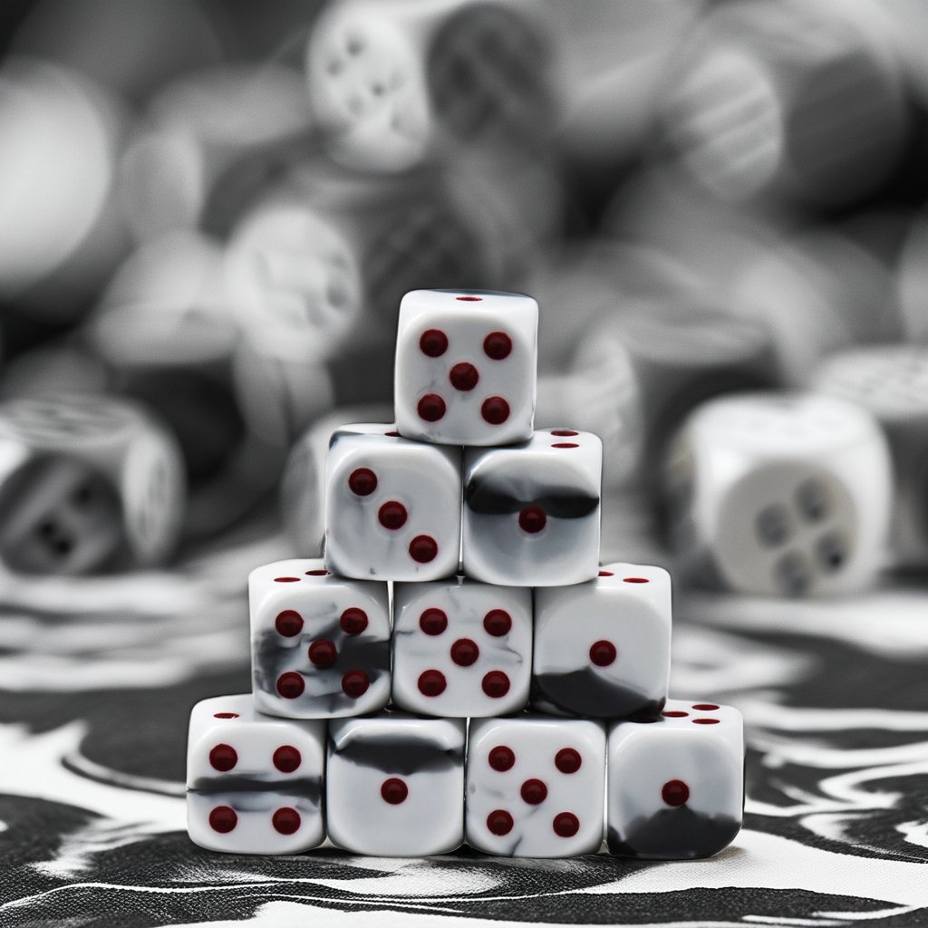 Handmade D6 Dnd Resin Dice Custom Logo 16mm Plastic Table Games for Board RPG Dungeons & Dragons