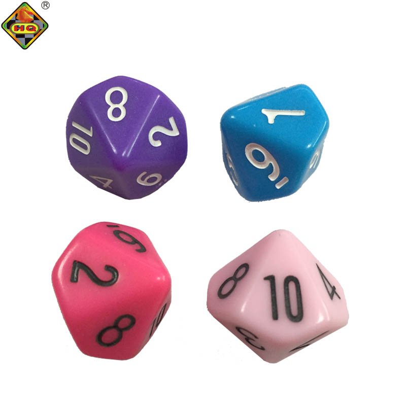 Custom Dices 10 sided DND Dice Acrylic Plastic Multi Sides Gaming