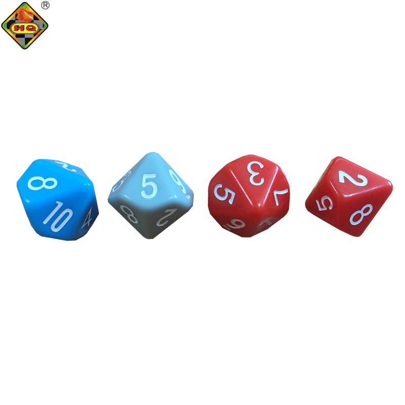 Custom Dices 10 sided DND Dice Acrylic Plastic Multi Sides Gaming