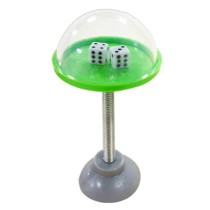 2021 New Popular Plastic Dice Cups Rotating Hand Finger Press Toy KTV Bar Dice Color Cup with 2 Dice Focusing on Chess Games