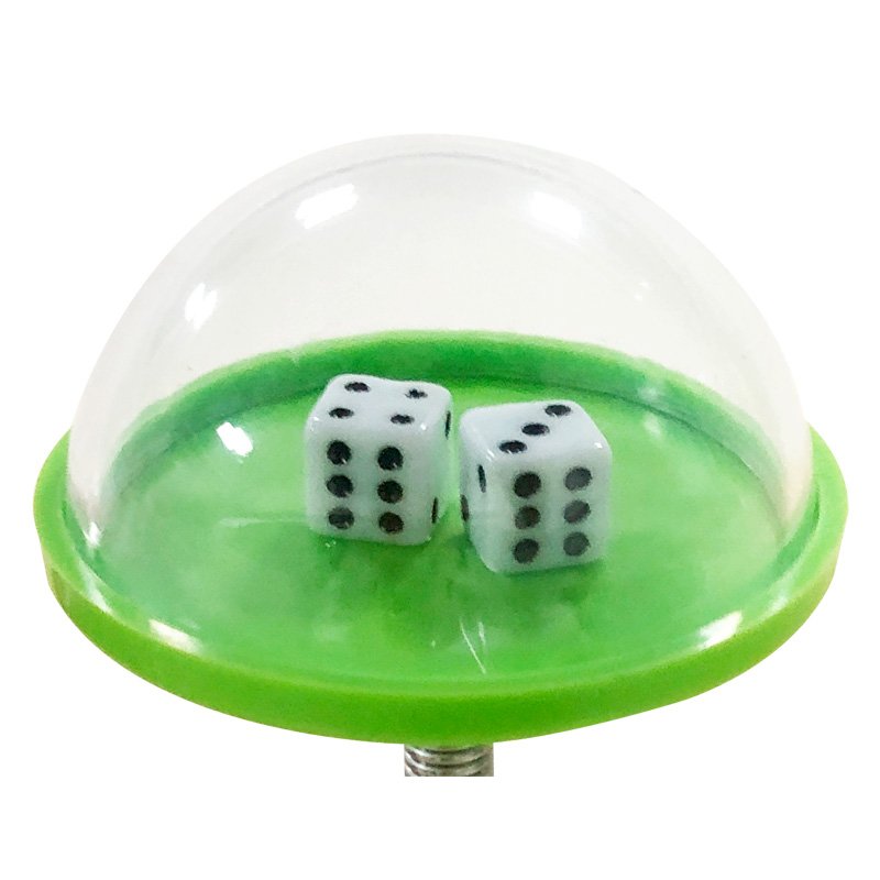 2021 New Popular Plastic Dice Cups Rotating Hand Finger Press Toy KTV Bar Dice Color Cup with 2 Dice Focusing on Chess Games