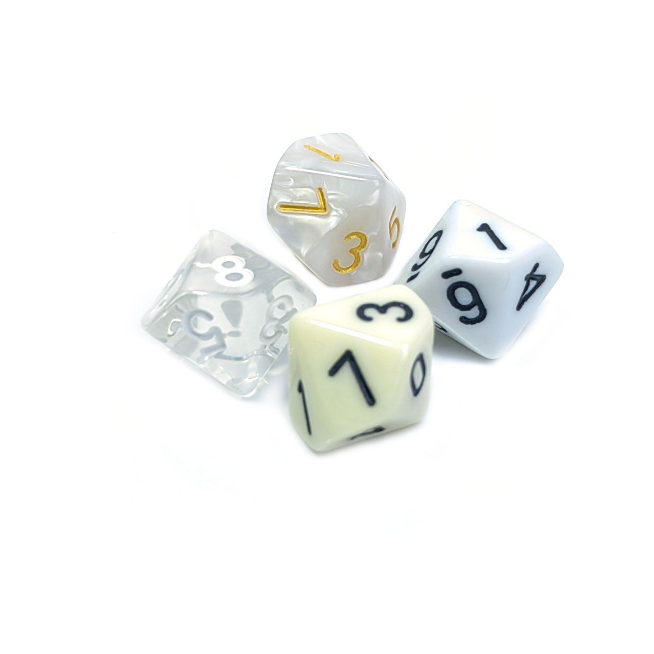 In Stock colorful pure color Game Dice 10 sides bulk Toy Accessories Toys custom dice for Board Games and Promotions