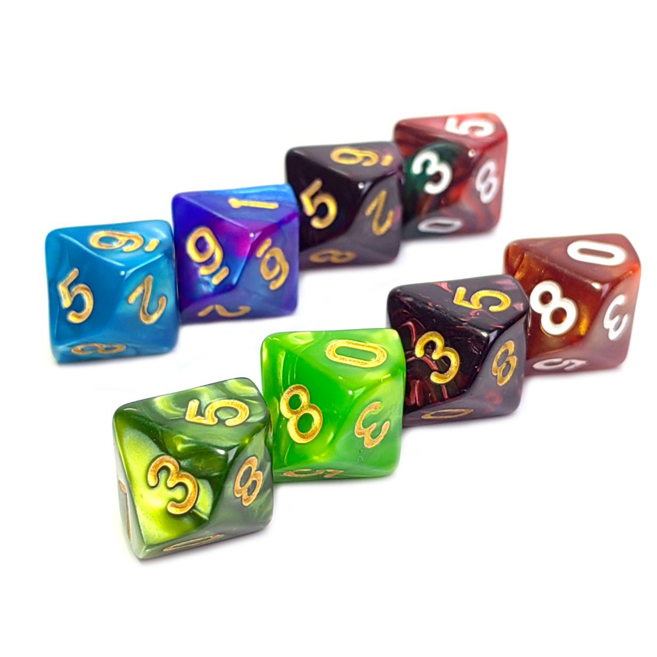 In Stock colorful pure color Game Dice 10 sides bulk Toy Accessories Toys custom dice for Board Games and Promotions
