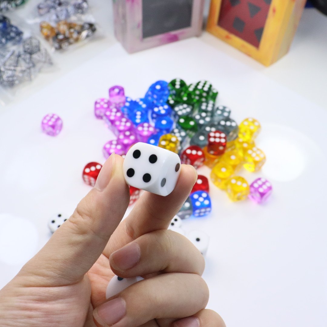 New products Handmade Resin Rolling Dice Bulk Dice Wholesale Game Dice For RPG Games
