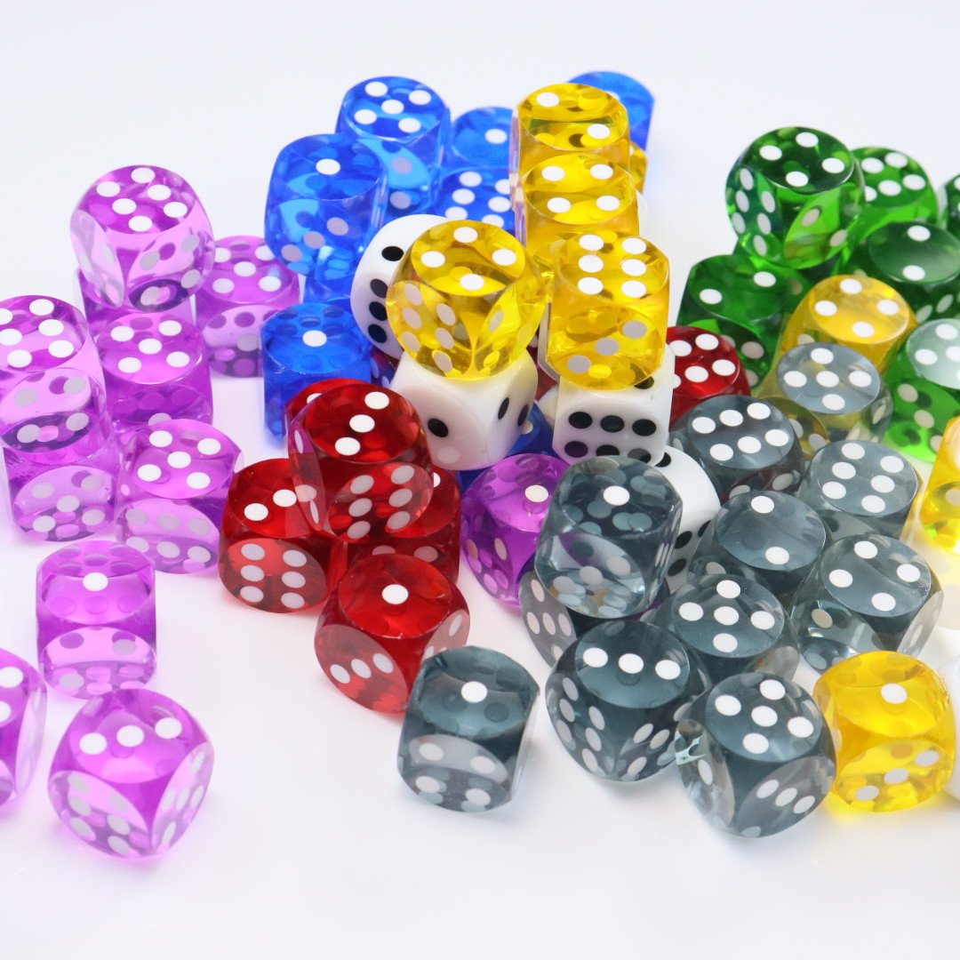 New products Handmade Resin Rolling Dice Bulk Dice Wholesale Game Dice For RPG Games