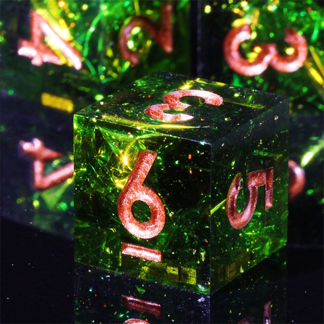 Mini Planet Wholesale dnd dice Dragon and Dungeon Resin Polyhedral Set Sharp Edges Dice RPG board role-playing games Dice