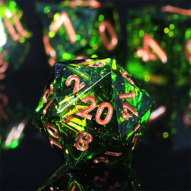 Mini Planet Wholesale dnd dice Dragon and Dungeon Resin Polyhedral Set Sharp Edges Dice RPG board role-playing games Dice