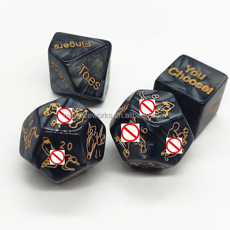 Wholesale Couples Action Flirting Dice 4PCS Sexy Game Glow In The Dark Dice Set
