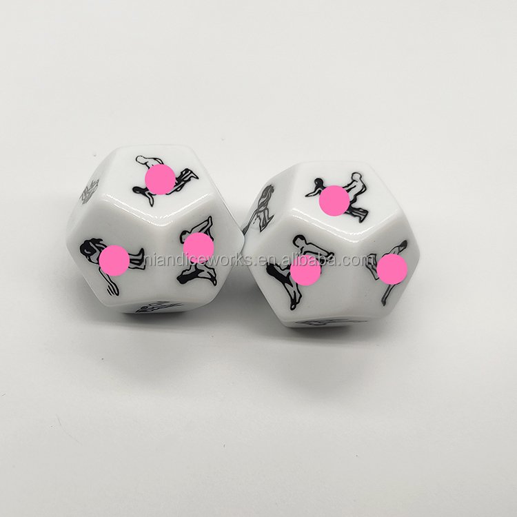 Wholesale Couples Action Flirting Dice 4PCS Sexy Game Glow In The Dark Dice Set