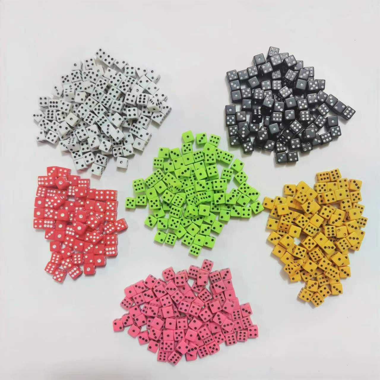 High Quality small Red dice polyhedral games rpg custom 8mm dice Board Game