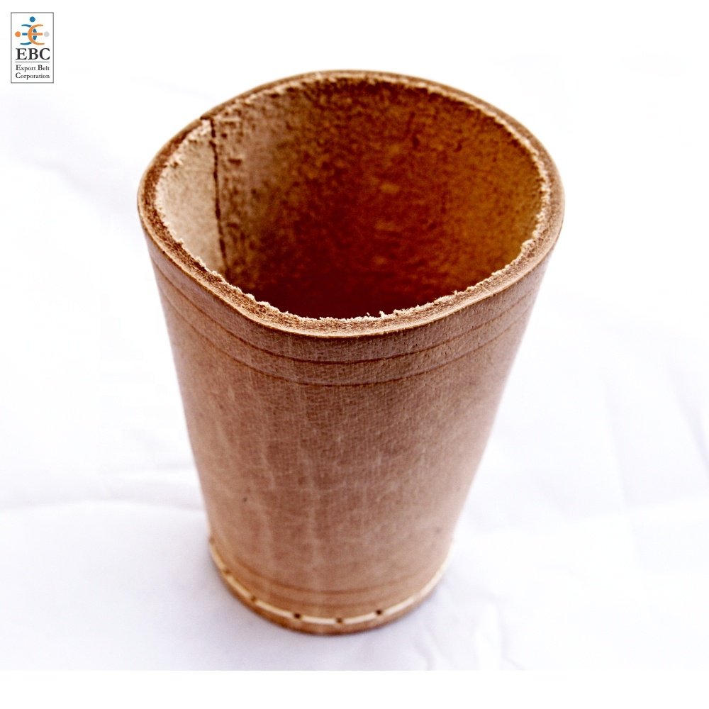 Beautiful Leather Dice Cups Set with Dices OEM Board Game Leather Cup with Custom Embossed Logo Veg Tanned Genuine Leather Made