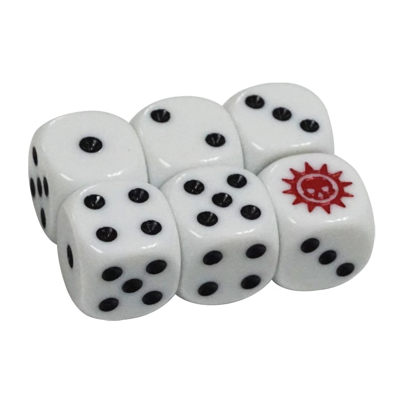 rounded corner Custom gaming dice bulk 12mm 14mm 16mm multi-color engraved pattern dot dice