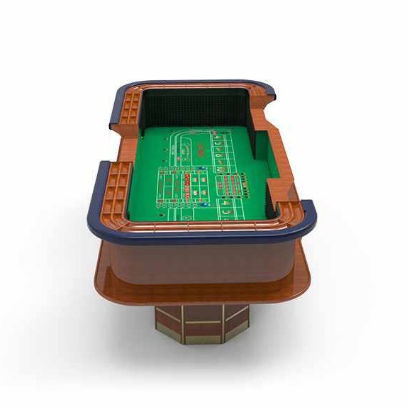 YH 8/12 Foot Luxury Casino Quality Solid Wood Dice Table Square Portable Craps Table For Sale