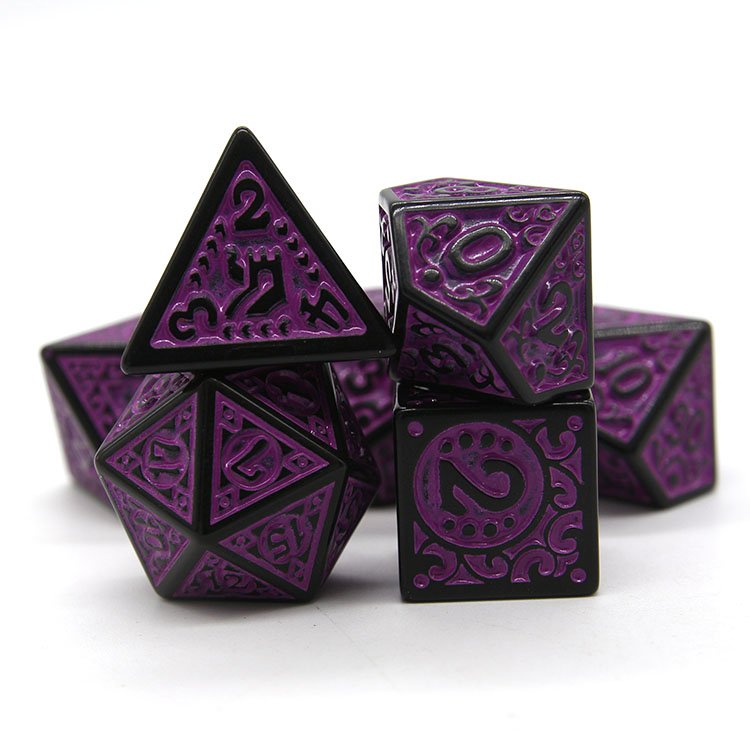 Bulk Dungeons and Dragon RPG games other Board Games Acrylic Handmade Dice Set