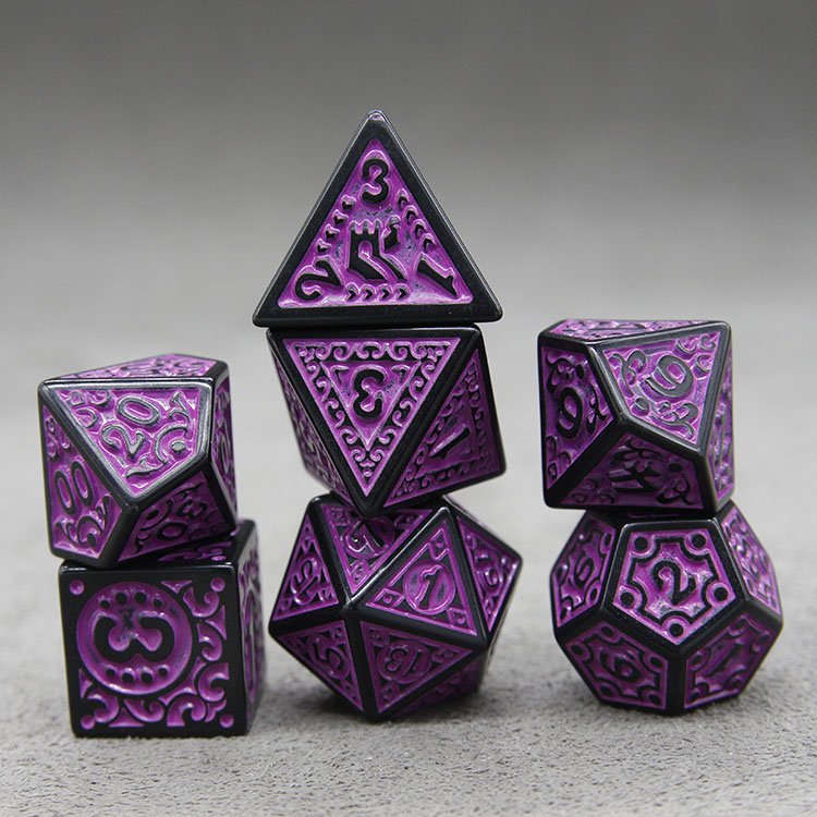 Bulk Dungeons and Dragon RPG games other Board Games Acrylic Handmade Dice Set