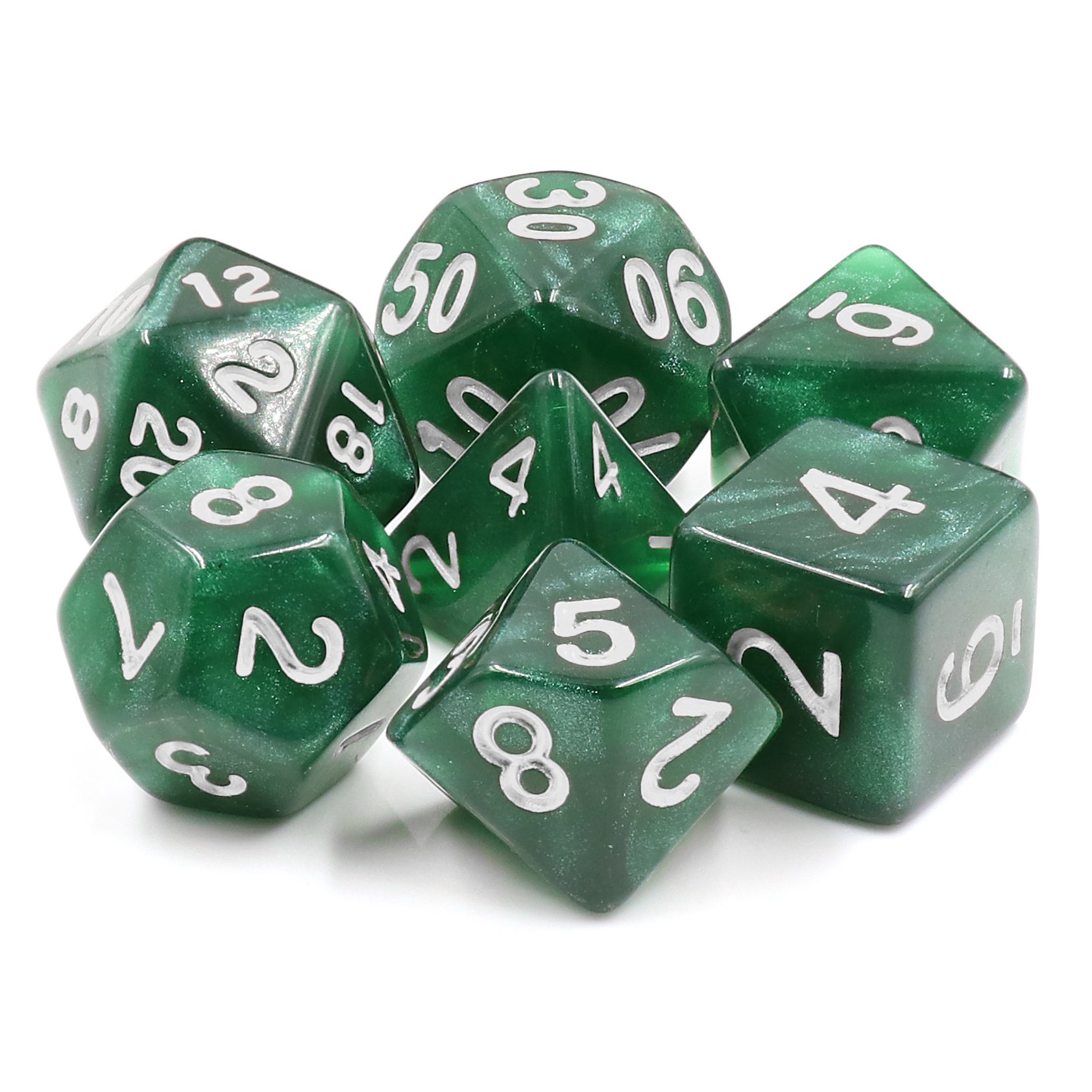 Plastic 7 pcs set Desk Game Accessories Polyhedral Custom Acrylic Dice Set for Dungeons and Dragons