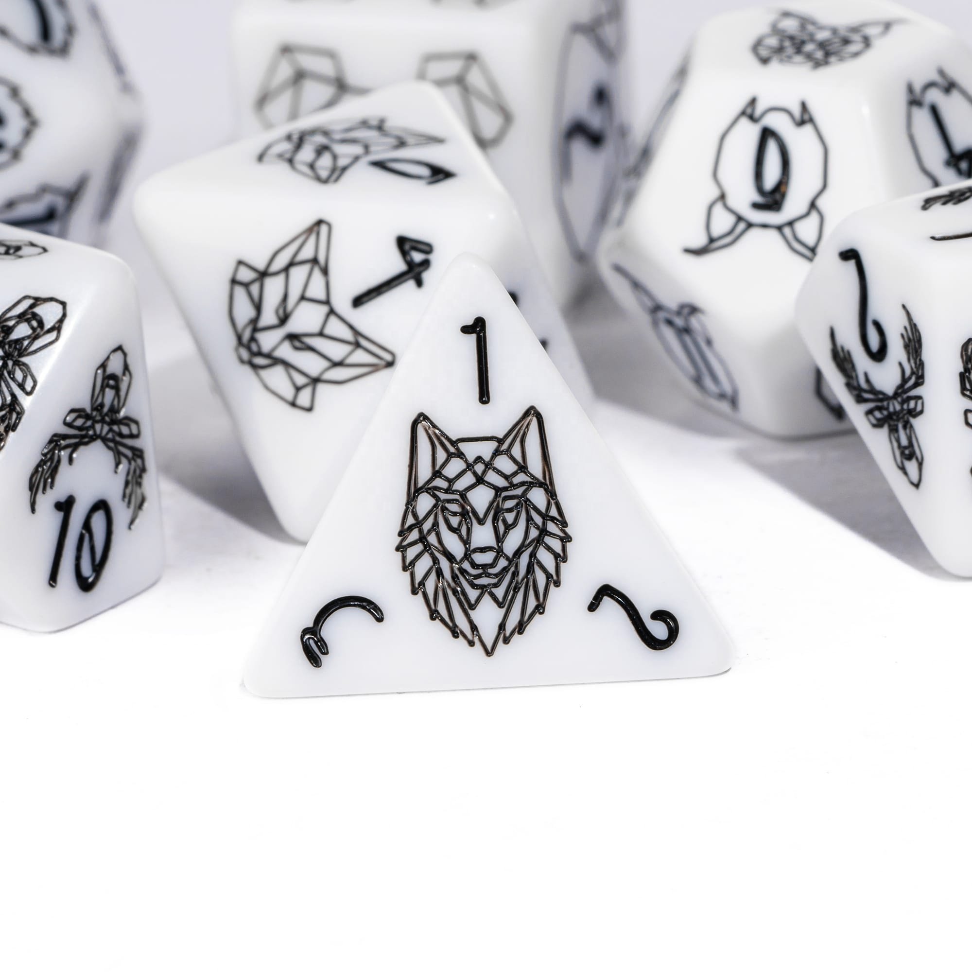 Udixi dnd dice set Cyber Beasts resin dice game dungeons and dragons resin RPG dice