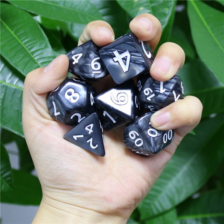 HD Dice Big purple25-30mm Pearl dice set for DND and RPG jumbo dice