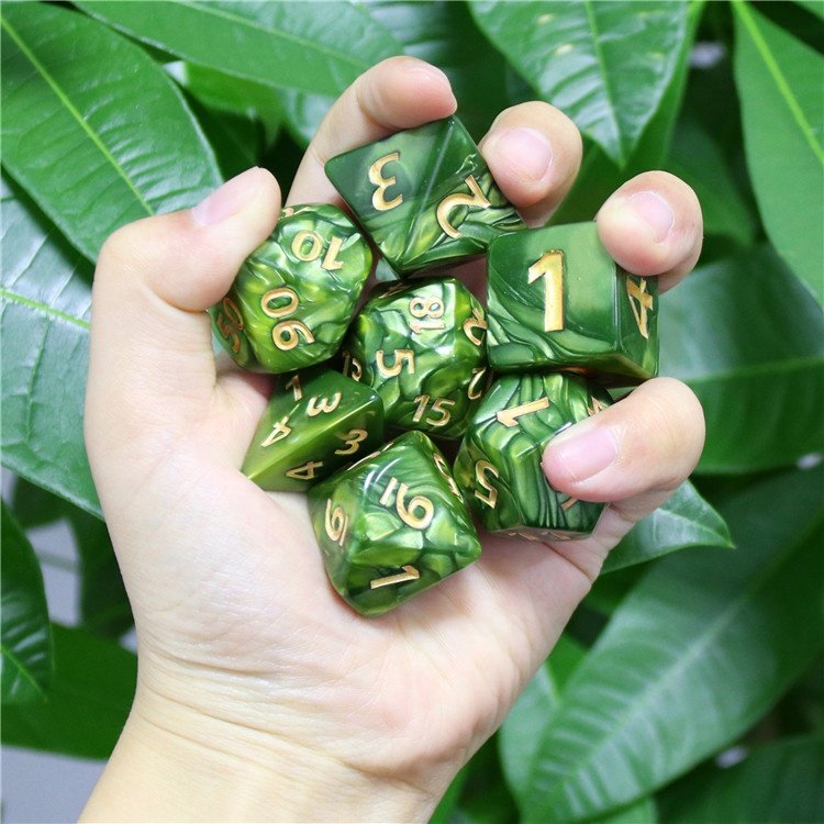 HD Dice Big purple25-30mm Pearl dice set for DND and RPG jumbo dice