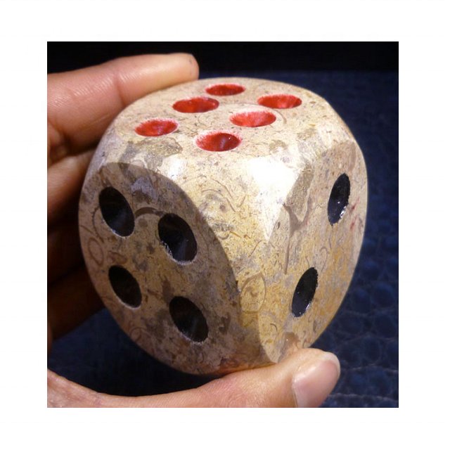 High Quality Fossil Marble Dice Available In Low Cost