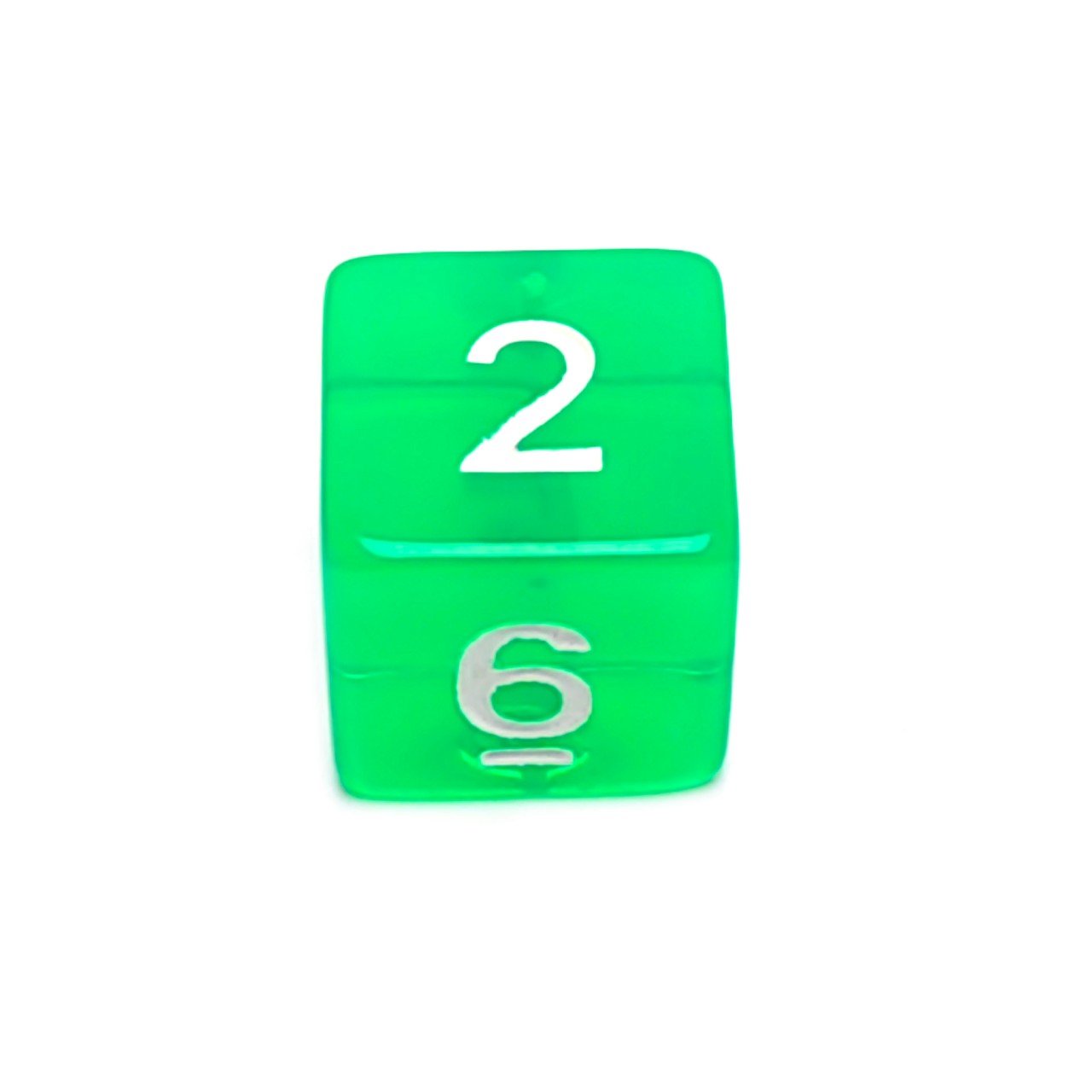 Hot Sell 16mm Transparent green Plastic dnd dice set for Table games entertainment