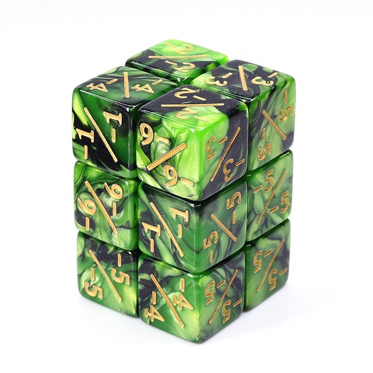 Chinese Cheaper 16mm plastic acrylic round corner positive or negative dice cube for dnd rpg games