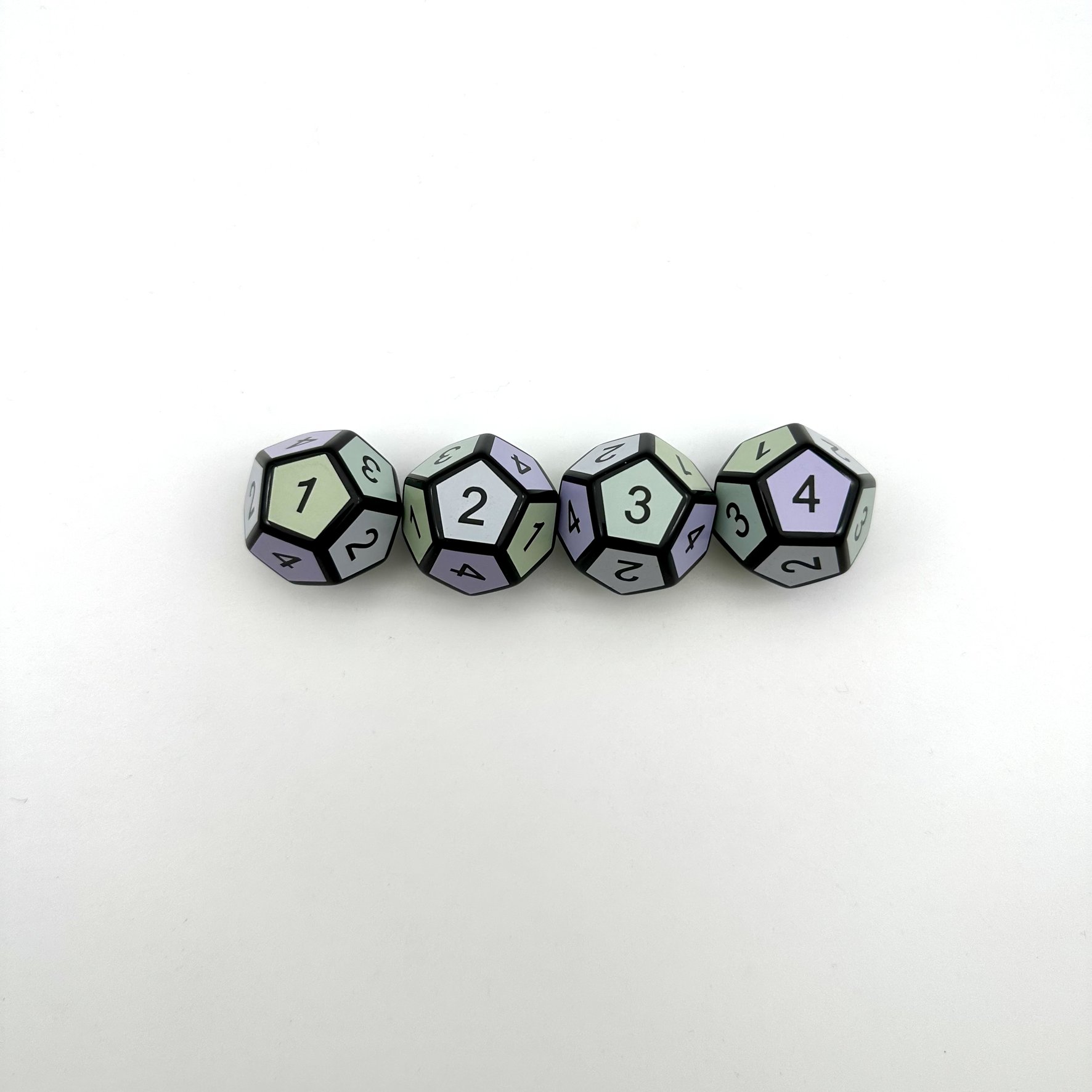 High Quality Custom Polyhedron D6D8D10D12 Plastic Acrylic Digital Game Accessories Printed Dice Board Game