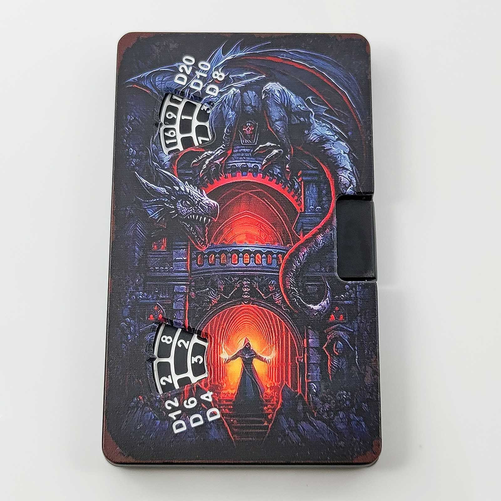 MINI PLANET 7-in-1 Metal Card Roulette Dice For TRPG Dungeons Dragons Board Game DND Spinning Roulette Games Box Dice DND