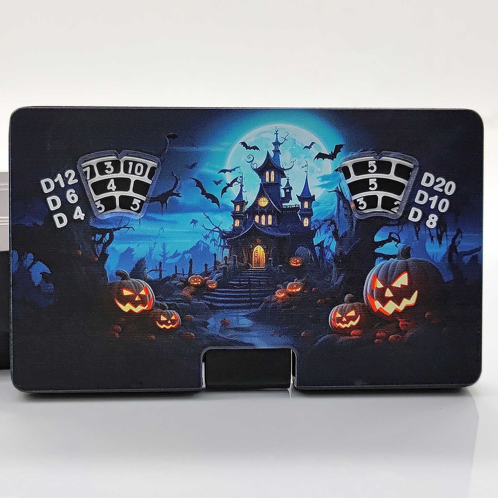 MINI PLANET 7-in-1 Metal Card Roulette Dice For TRPG Dungeons Dragons Board Game DND Spinning Roulette Games Box Dice DND