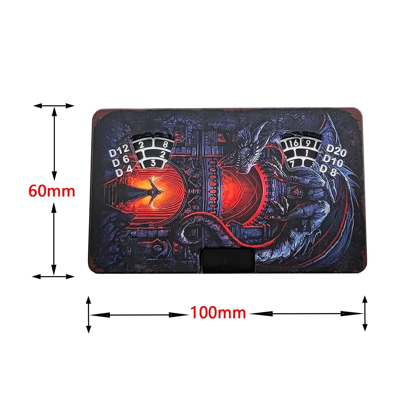 MINI PLANET 7-in-1 Metal Card Roulette Dice For TRPG Dungeons Dragons Board Game DND Spinning Roulette Games Box Dice DND