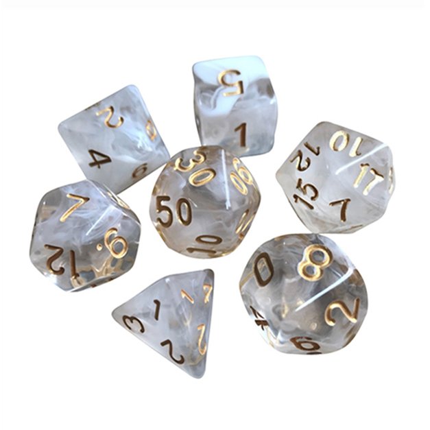 colorful DND resin dice resin custom flake dice