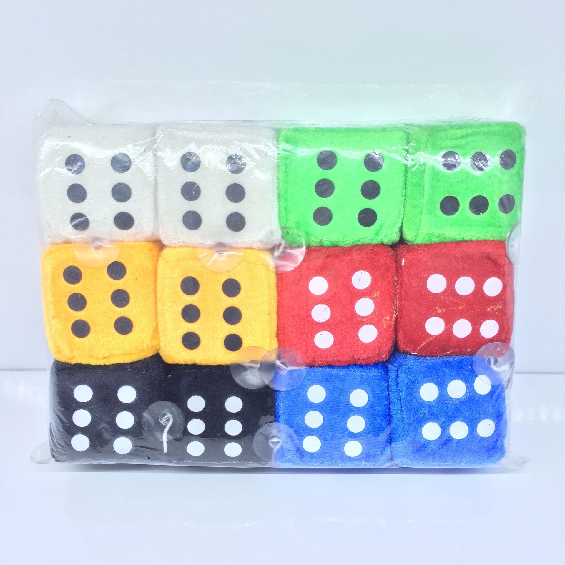 Dice Plush Toy with Lanyard Suction Cup Cute Digital Dice Plushie Ornament Super Soft Stuffed Dice Pendant Stress Relief toy