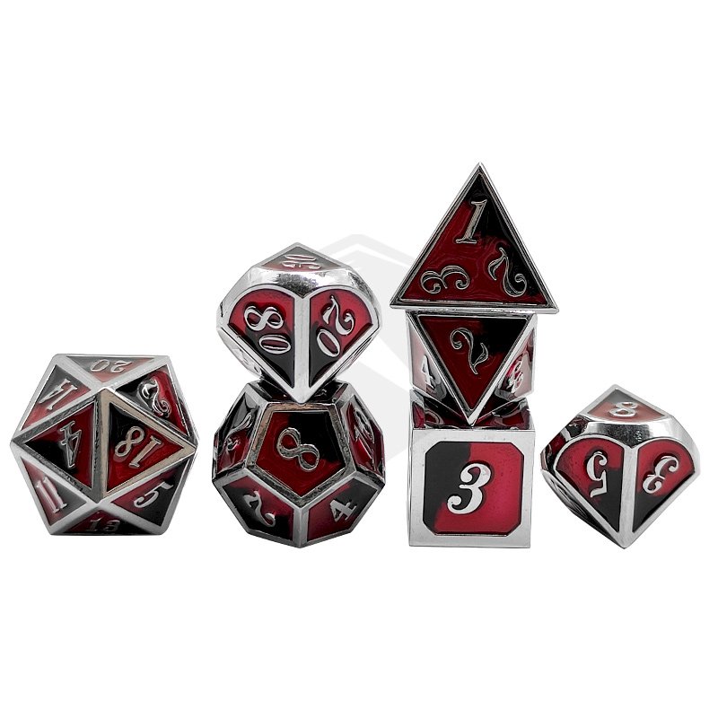 RPG board game metal dice set oem whole sale dnd Polyhedral Colorful Metal dice from Manufacturer for Game dnd dice set