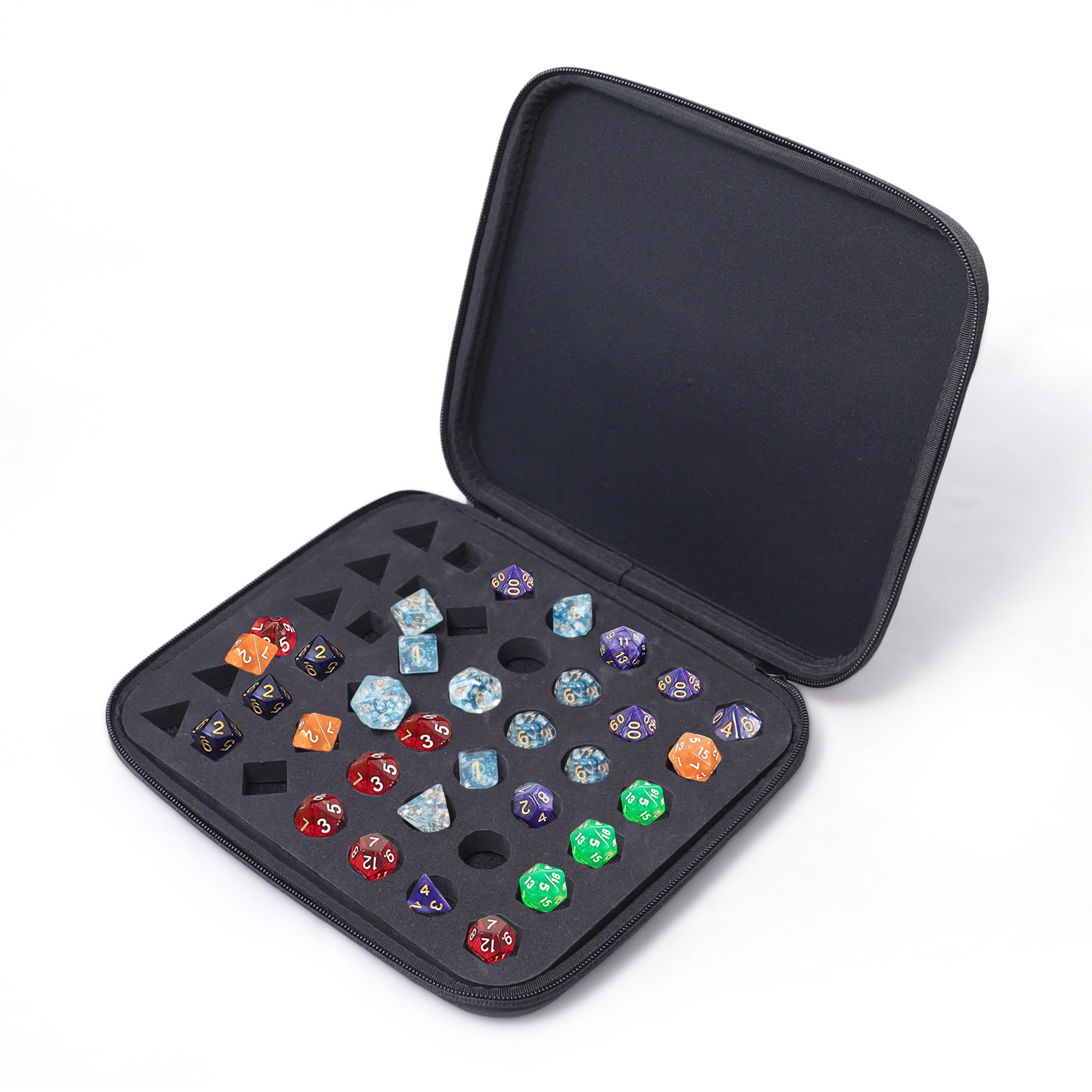 Custom Molded EVA Packaging Dice Tray Foam Zipper Case Pouch, Hard Shell Waterproof Case For Dice Set Box