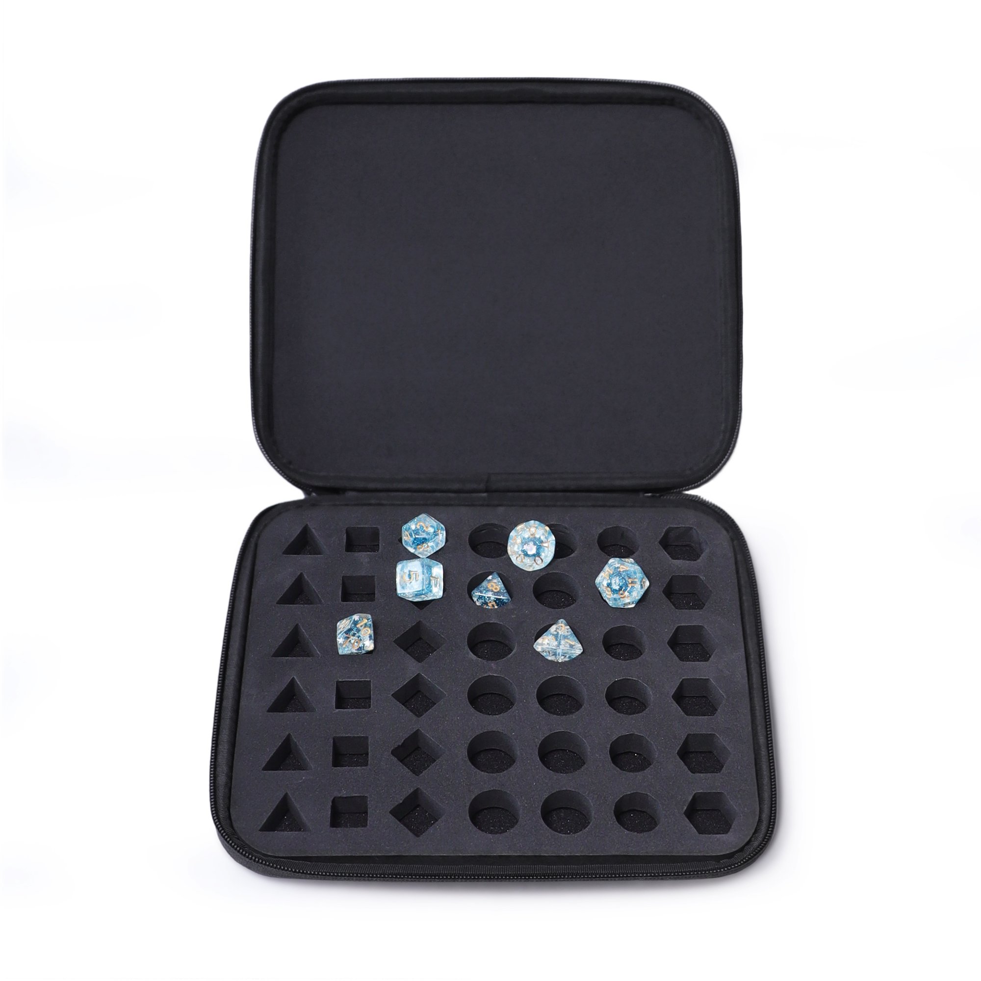 Custom Molded EVA Packaging Dice Tray Foam Zipper Case Pouch, Hard Shell Waterproof Case For Dice Set Box