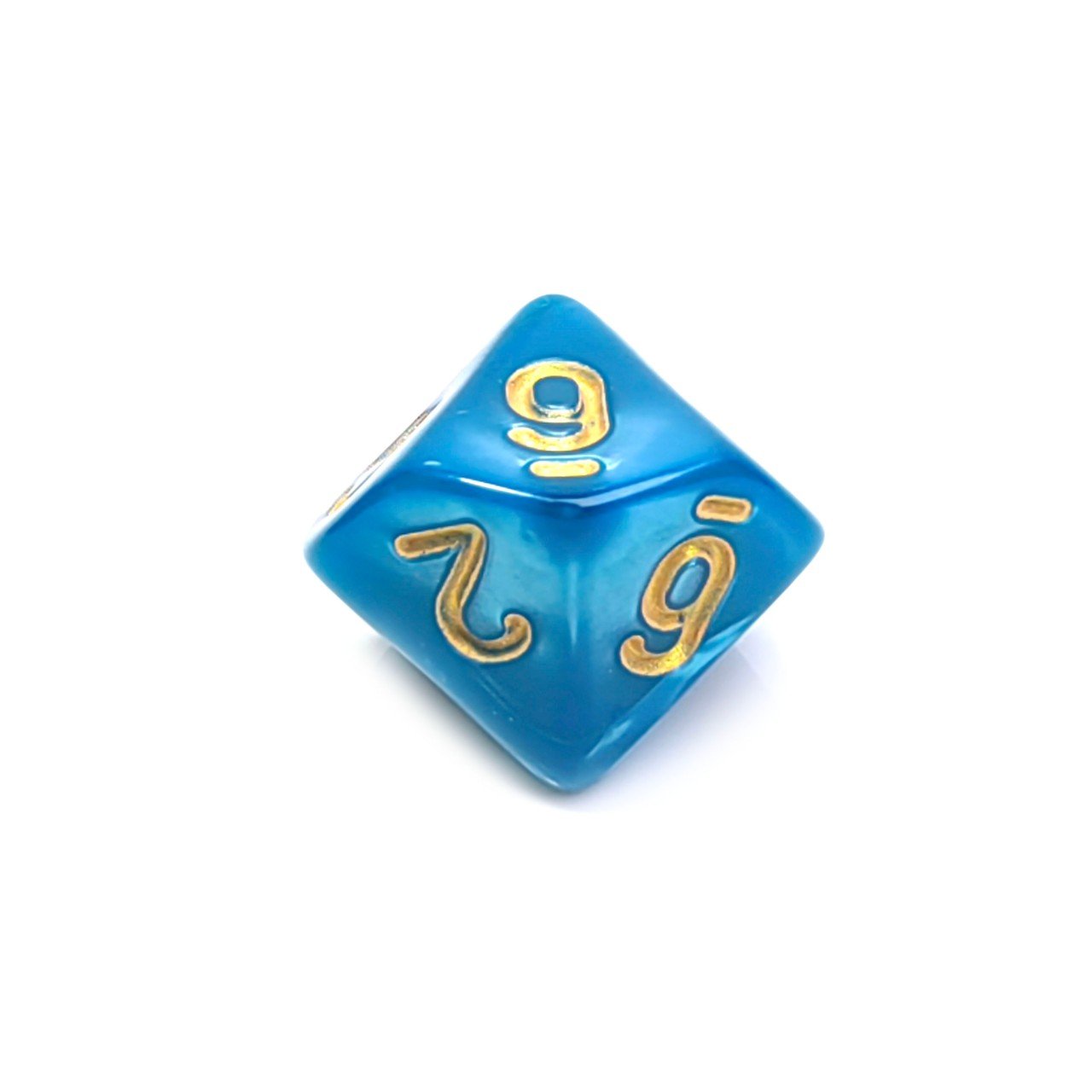 wholesale bulk Two color transparent glitter D10 Resin DND RPG dice set 10 sided dice board game game entertainment