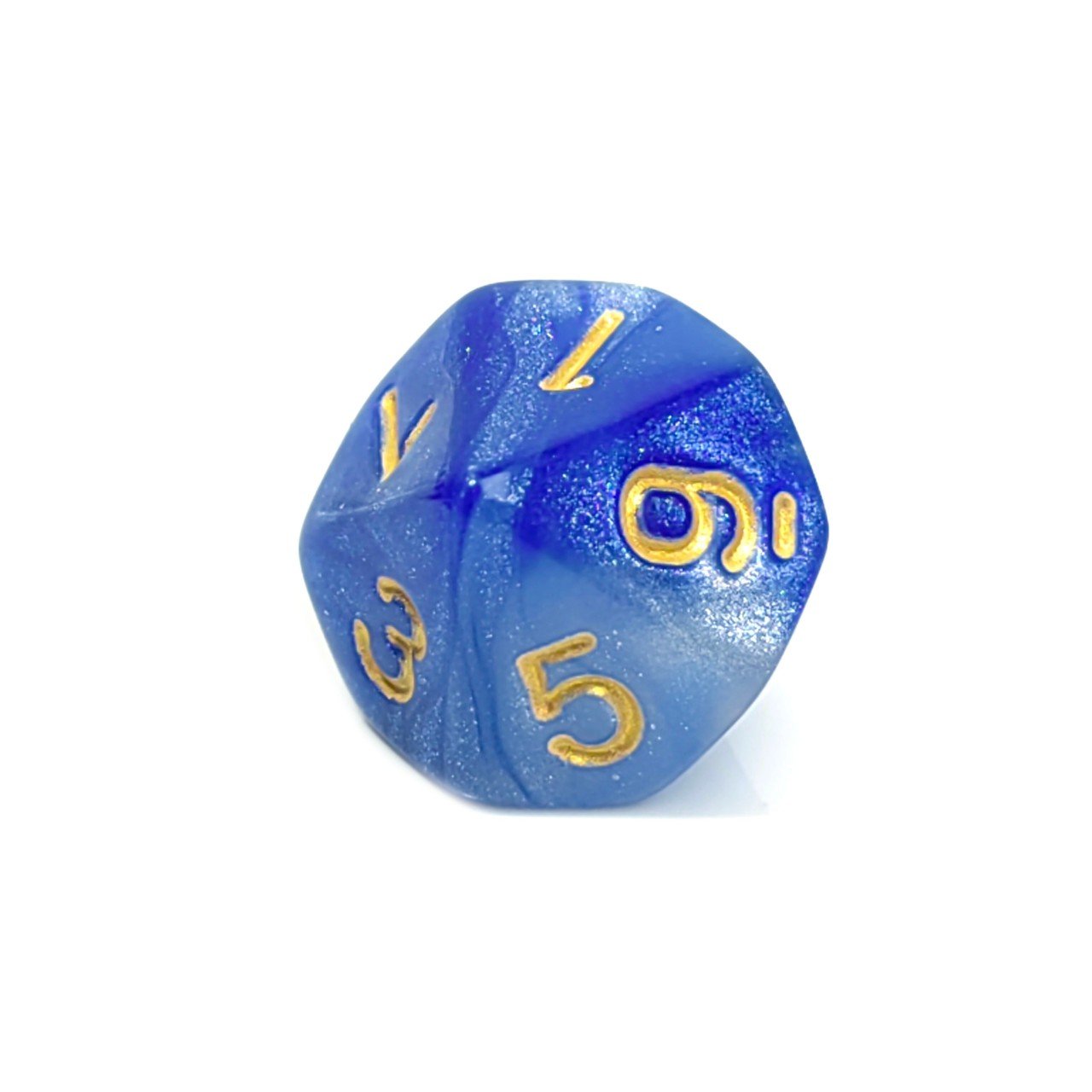 wholesale bulk Two color transparent glitter D10 Resin DND RPG dice set 10 sided dice board game game entertainment