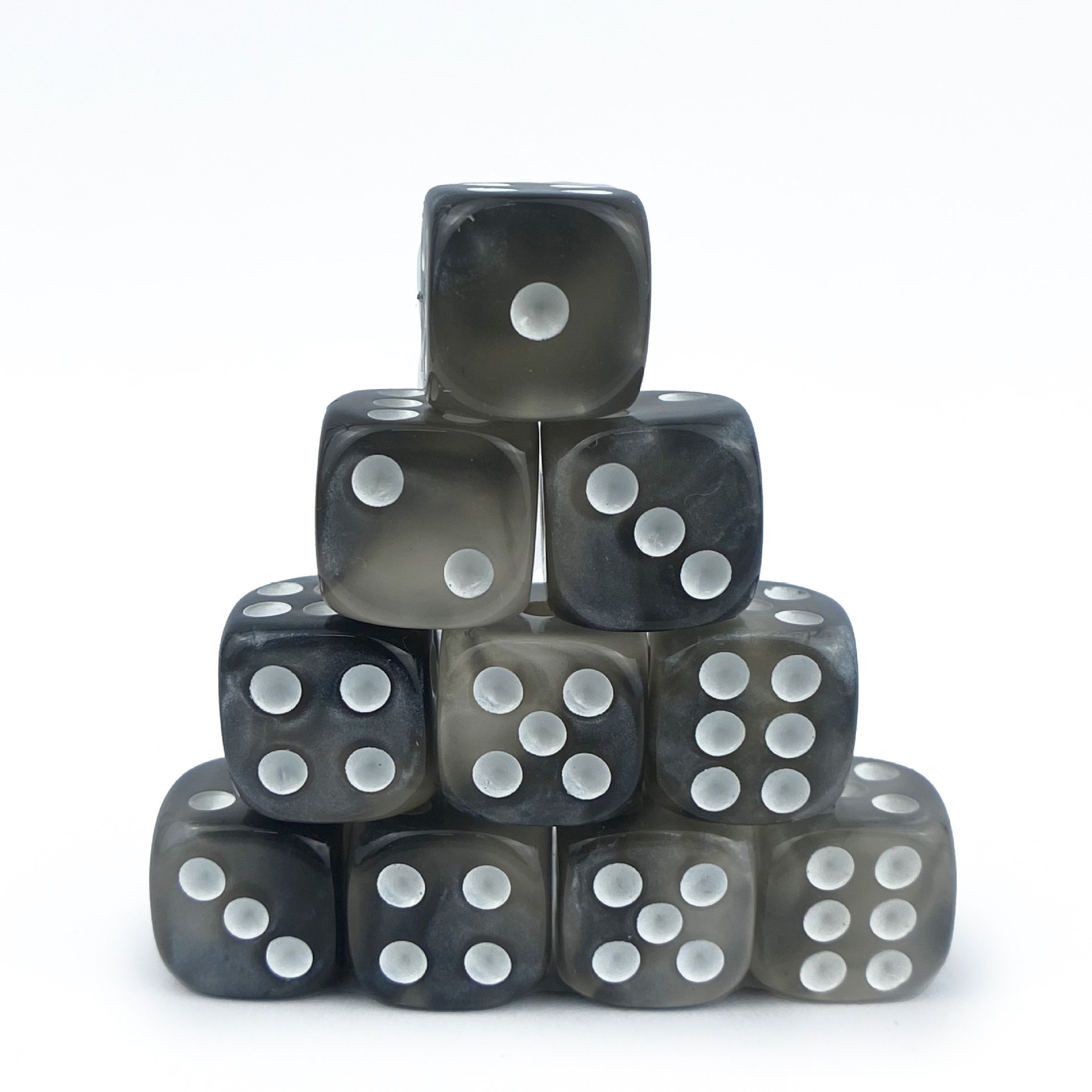 Dice cross-border table game teaching 12mm6 two-color round corner D6 high-grade high-quality dice