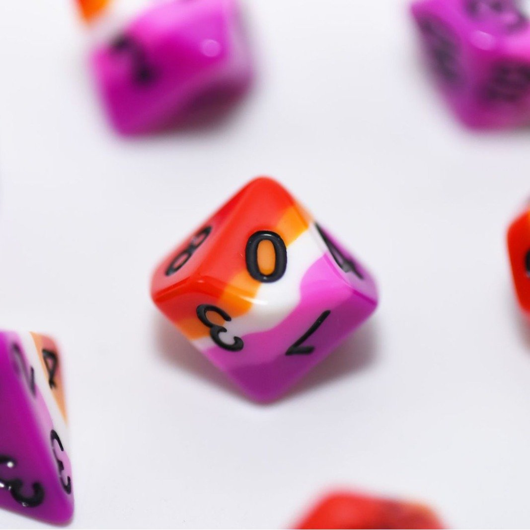 Low Moq Dnd Dice Resin Layer Dice Set Popular Color Dice For Collector And Gamer